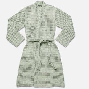 Brooklinen Dreamweave Waffle Robe, Smoke XL